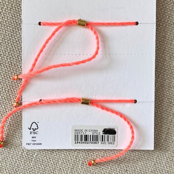 Madewell NWT Pair of Starfish Friendship Bracelets - Picture 4 of 4